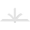 Ekena Millwork Redmond Architectural Grade PVC Gable Bracket, 96"W x 44"H x 6"D x 6"F, 11/12 Pitch GBP096X44X0606RED00 - alternate 2